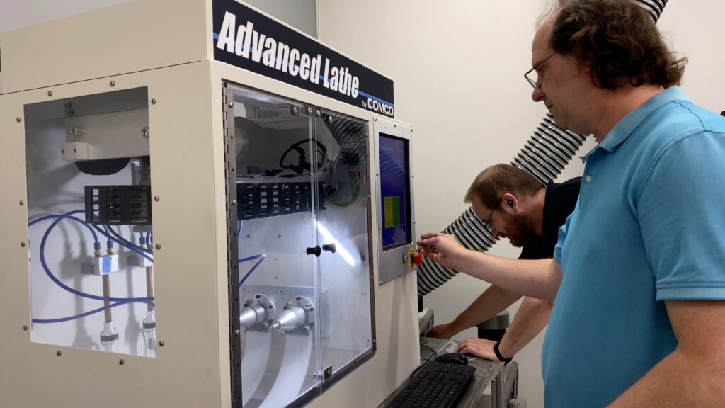 Advanced Lathe in the applications lab