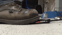 Don't press the footswitch on and off or pedal pump your Comco MicroBlasting system