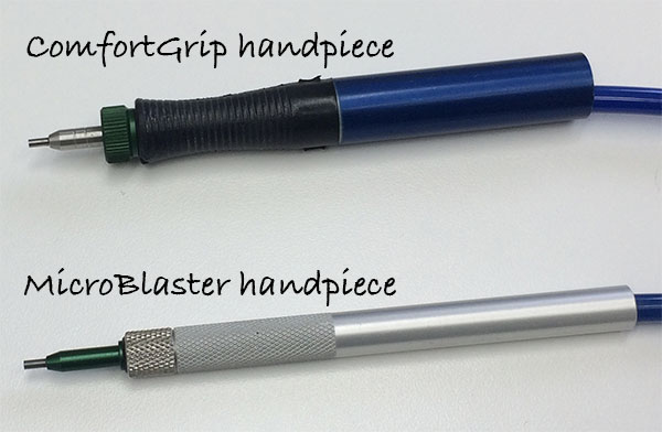 Comco ComfortGrip vs Microblaster handpiece
