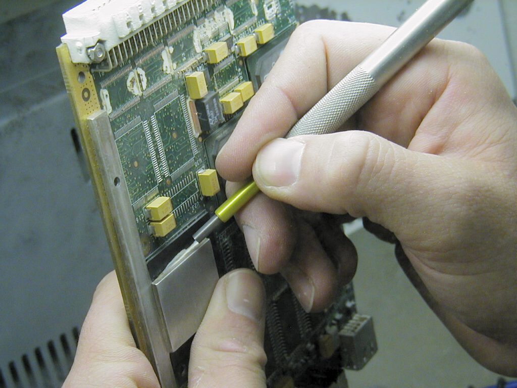 Remove conformal coating and rework circuit boards with micro-precision sandblasting.