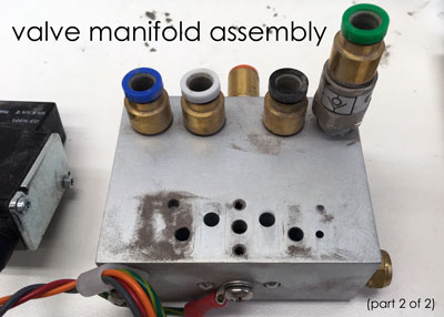 Abrasive contamination in valve manifold assembly 2 of 2
